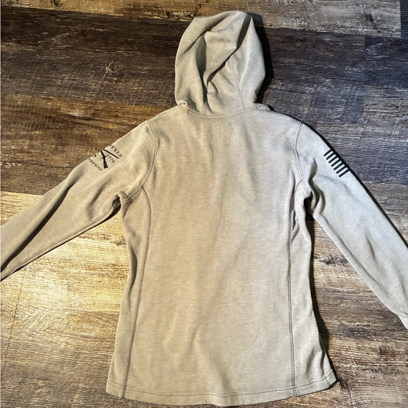 GRUNT STYLE BEAUTIFUL BADASS Gray Hoodie with Graphic Print - Picture 3 of 7